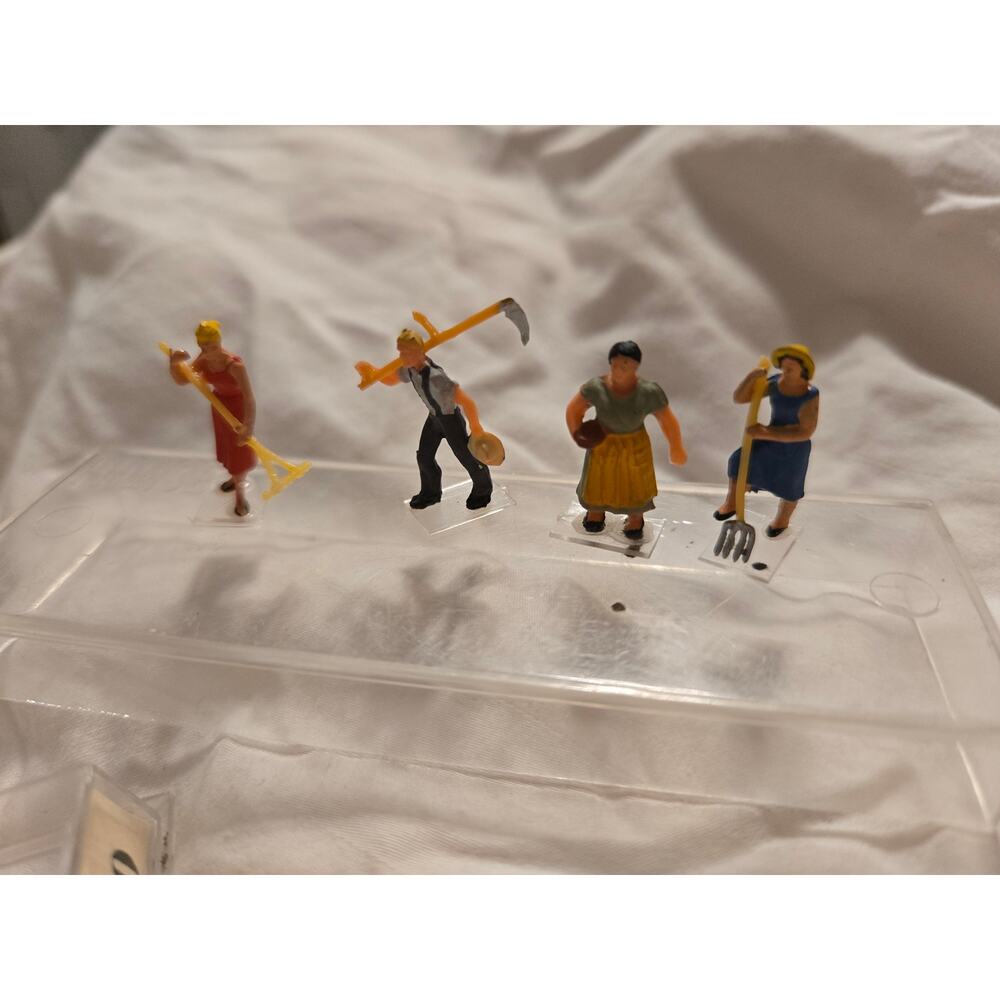 RARE Preiser 1:90 Scale Exklusiv #40 Vintage Working People 4 Figure Set Germany